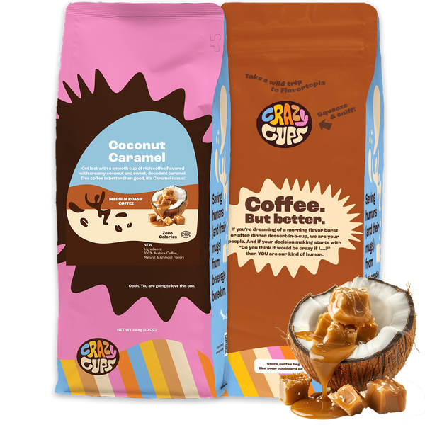 COCOʕ•ᴥ•ʔ Coconut Caramel Flavored Ground Coffee – Crazy Cups