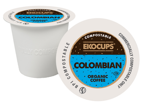EkoCups Organic Colombian Blend Compostable Coffee Pods