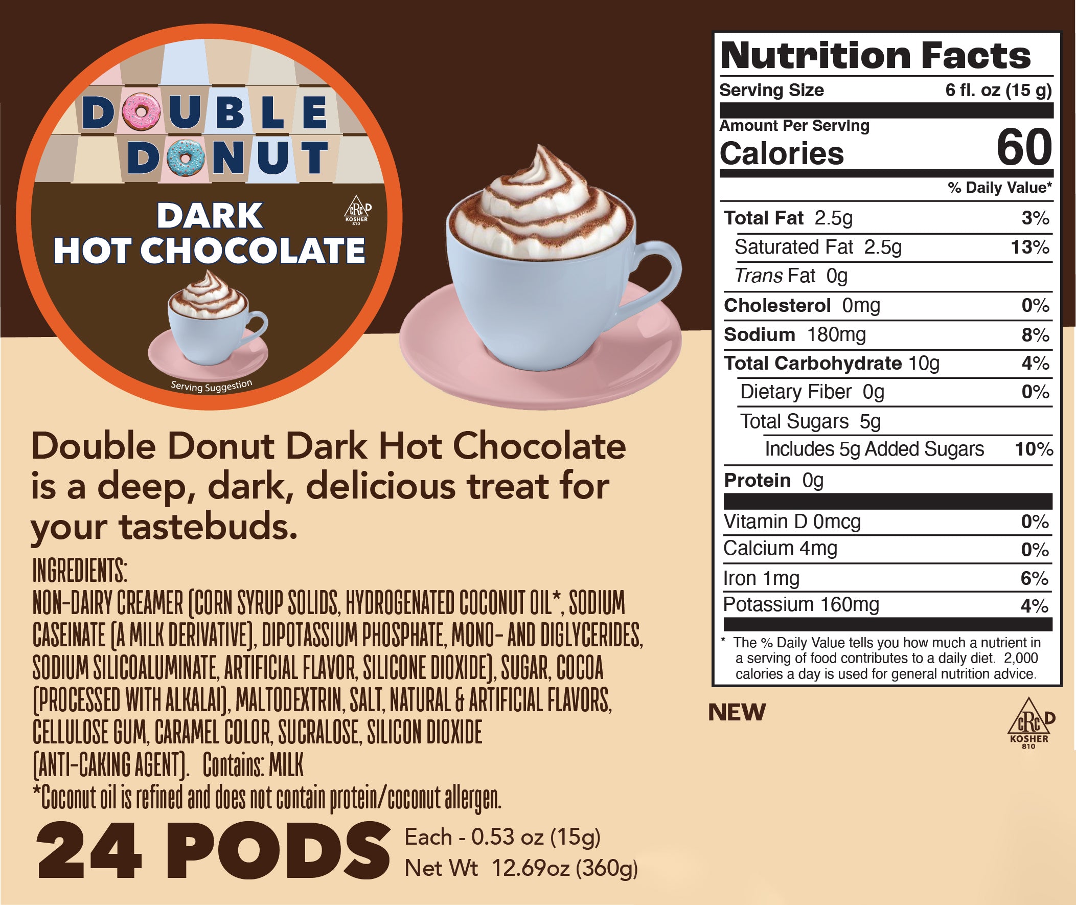 Dark Chocolate Hot Chocolate Pods – Crazy Cups