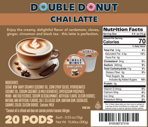 Double Donut Chai Latte Pods