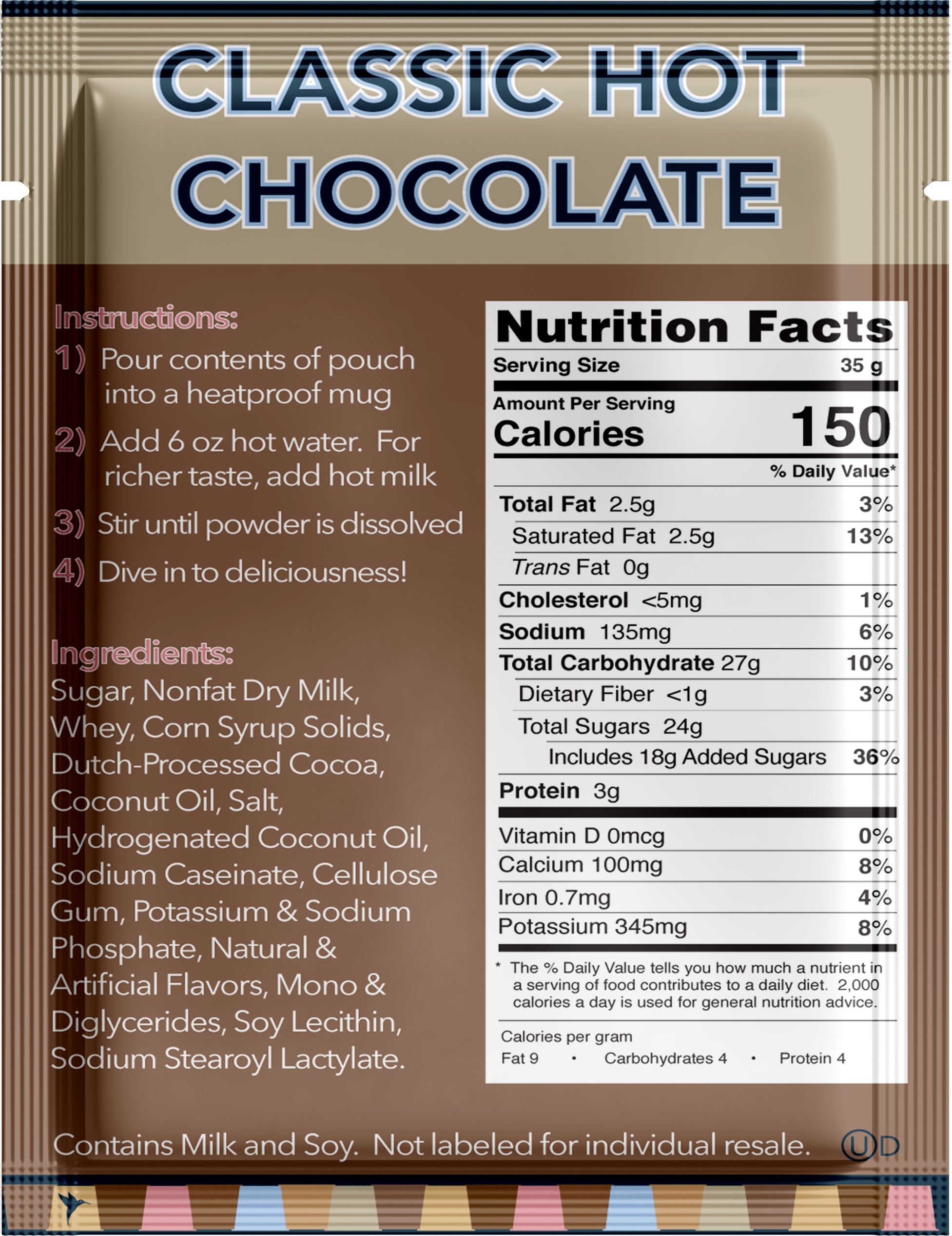 Double Donut Classic Hot Chocolate Mix Packets – Crazy Cups