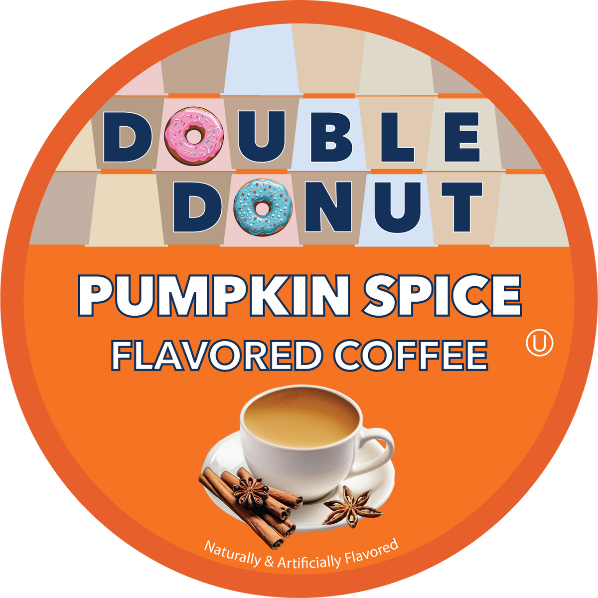 Double Donut Pumpkin Pie Flavored Coffee Coffee Pods for Keurig K