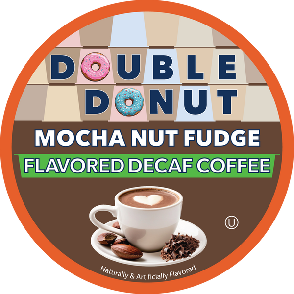 Double Donut Decaf Mocha Nut Fudge Keurig Compatible Pods – Crazy Cups