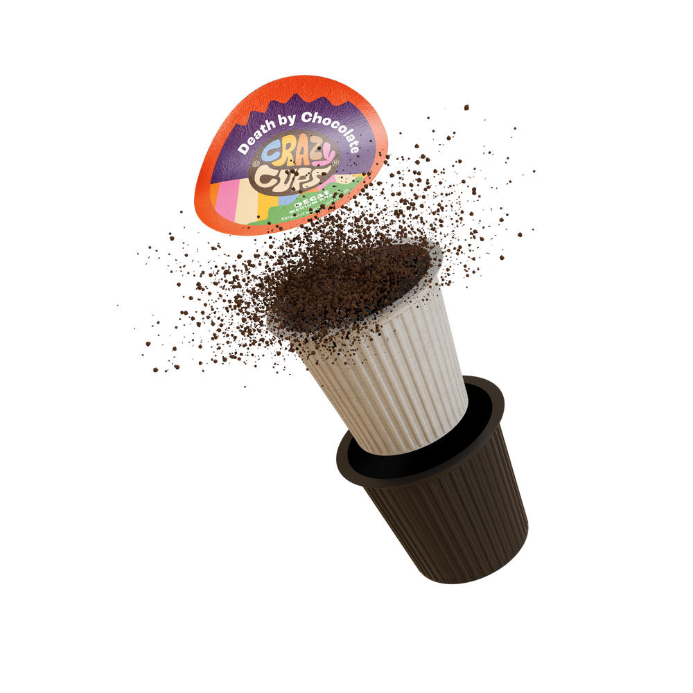 Decaf Death by Chocolate Flavored Coffee Pods | Crazy Cups