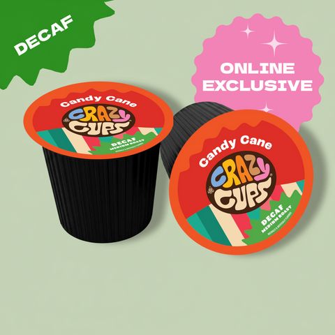 Decaf Candy Cane Flavored Coffee Pods
