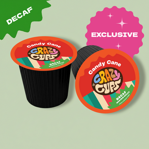 Decaf Candy Cane Flavored Coffee Pods
