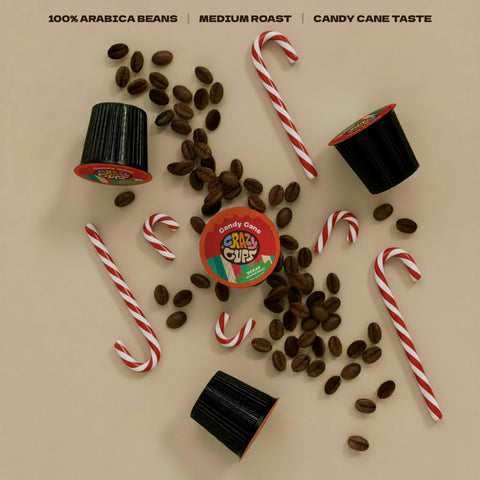 Decaf Candy Cane Flavored Coffee Pods