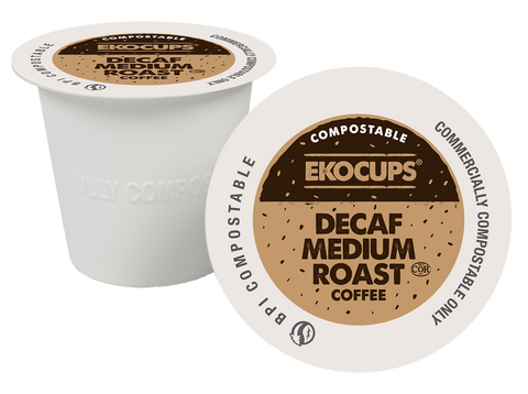 EkoCups Decaf Medium Roast Compostable Coffee Pods