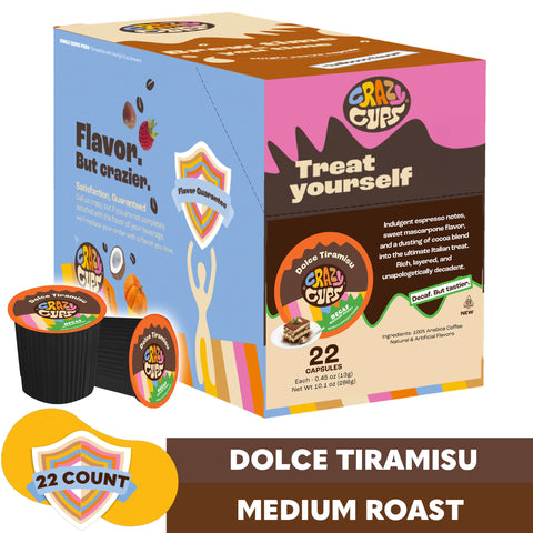 Decaf Dolce Tiramisu Flavored Coffee Pods