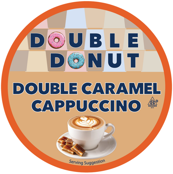 Double Donut Double Caramel Cappuccino Coffee Pods for Keurig K