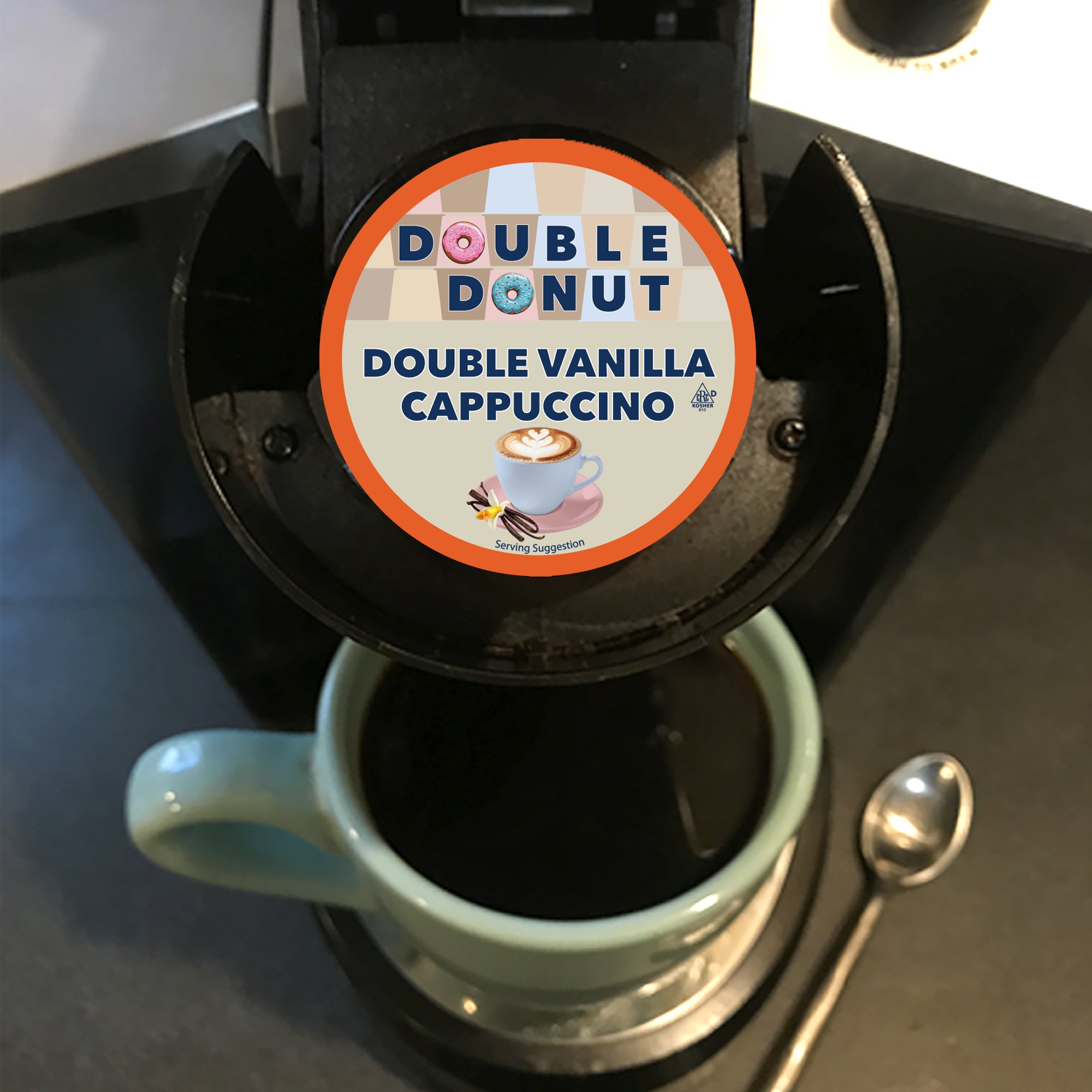 Double Donut Flavored Coffee Single Serve Cups for Keurig Brewer
