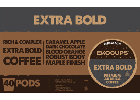 Extra Bold Organic Coffee Pods