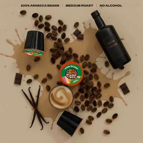 Decaf Irish Cream Flavored Coffee Pods