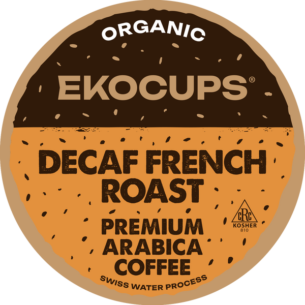 Decaf French Roast Organic Flavored Coffee - Crazy Cups
