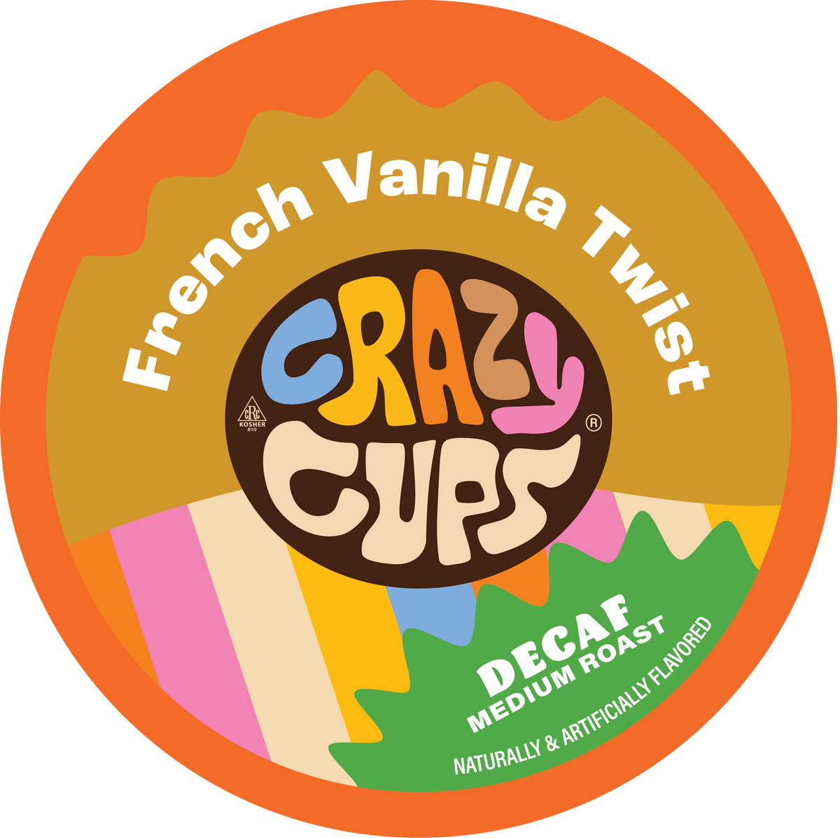 French Vanilla Twist Decaf Flavored Coffee - Crazy Cups