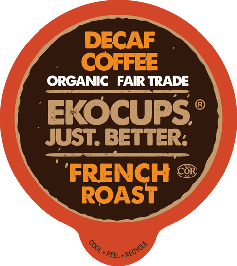 Decaf French Roast Organic Flavored Coffee Crazy Cups