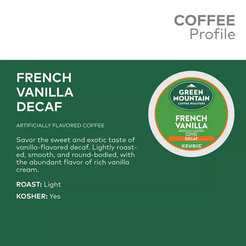 Green Mountain Coffee Roasters® Decaf French Vanilla Coffee Pods