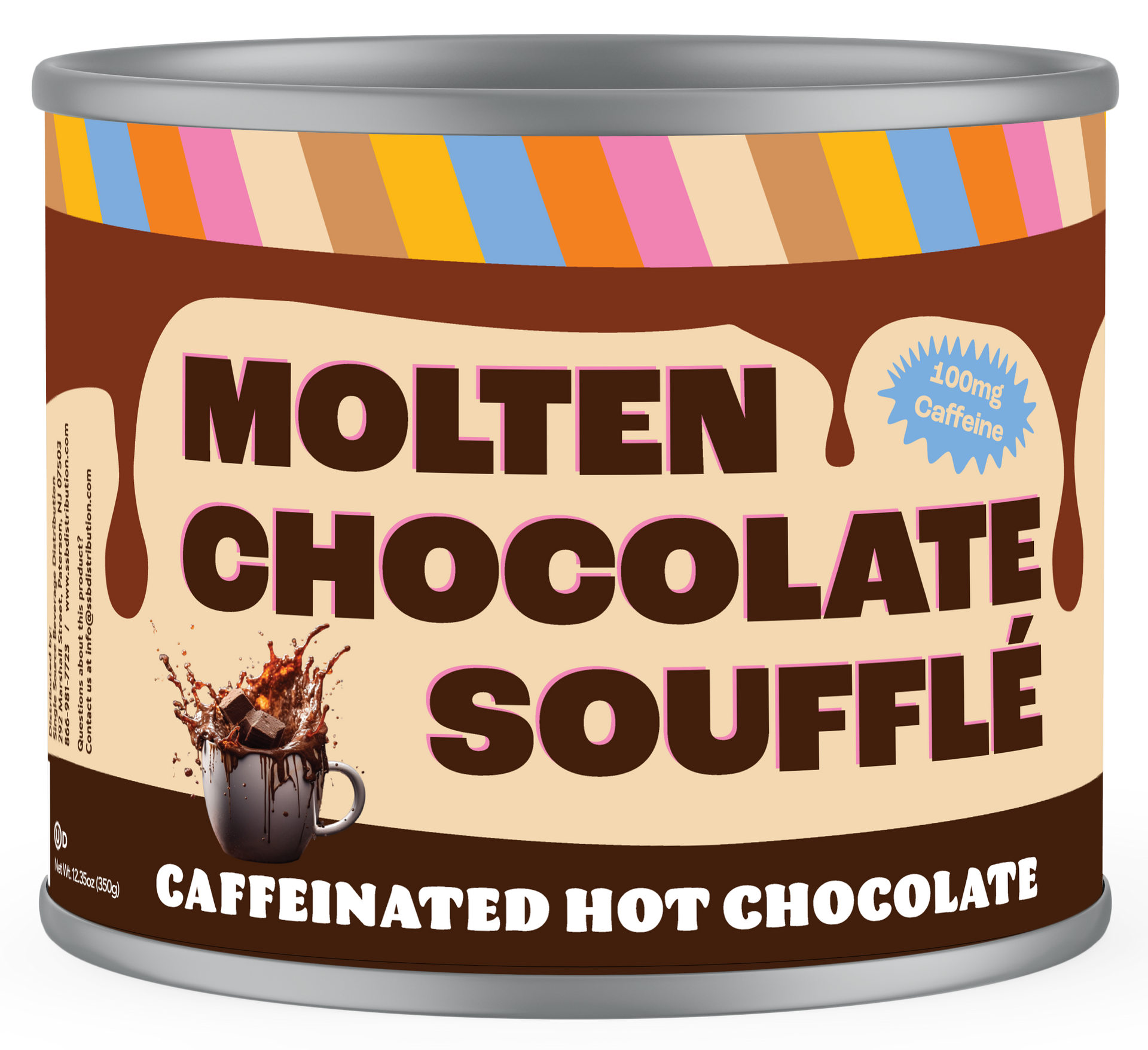 Molten Chocolate Souffle Caffeinated Hot Chocolate Mix – Crazy Cups