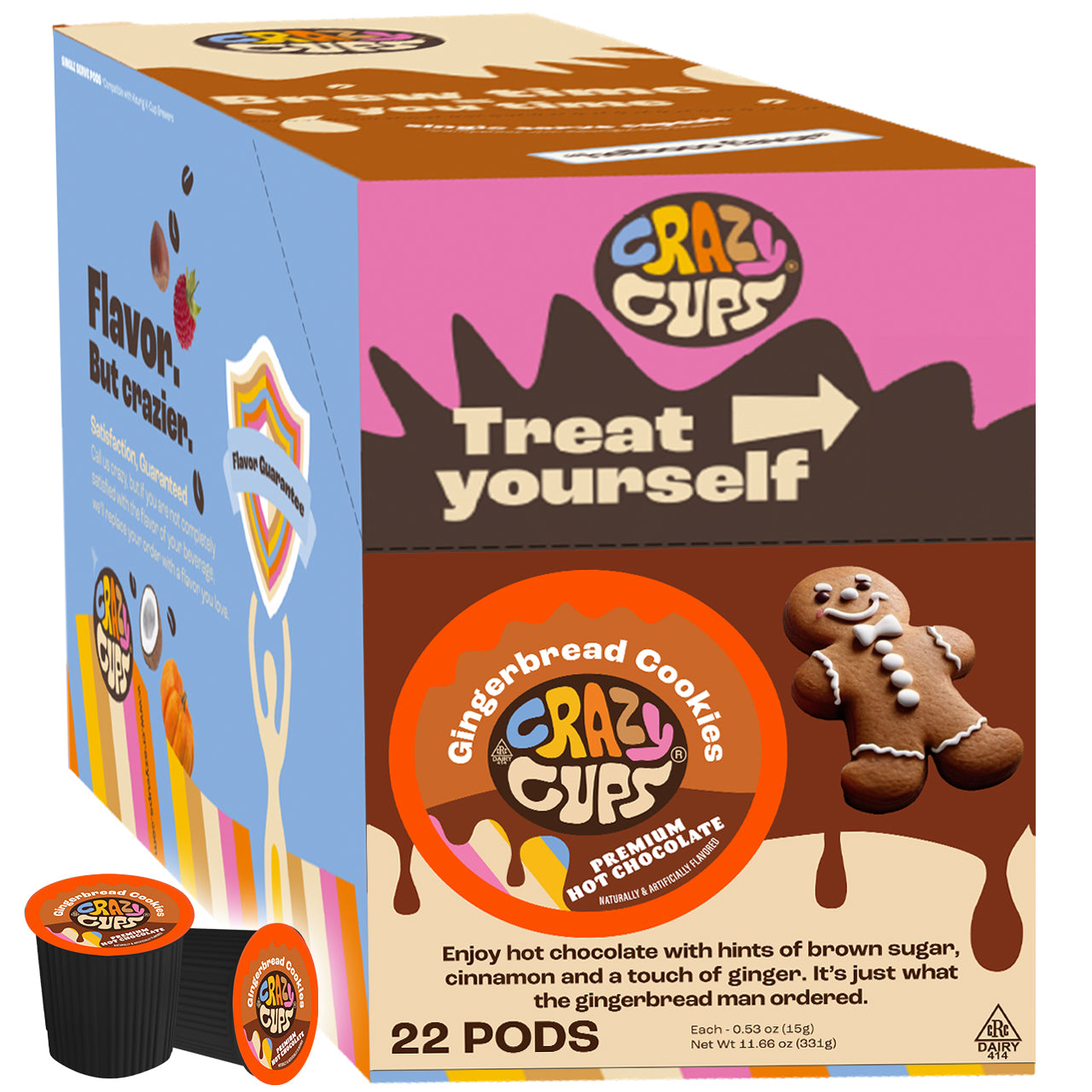 Gingerbread Cookies Hot Chocolate Pods – Crazy Cups