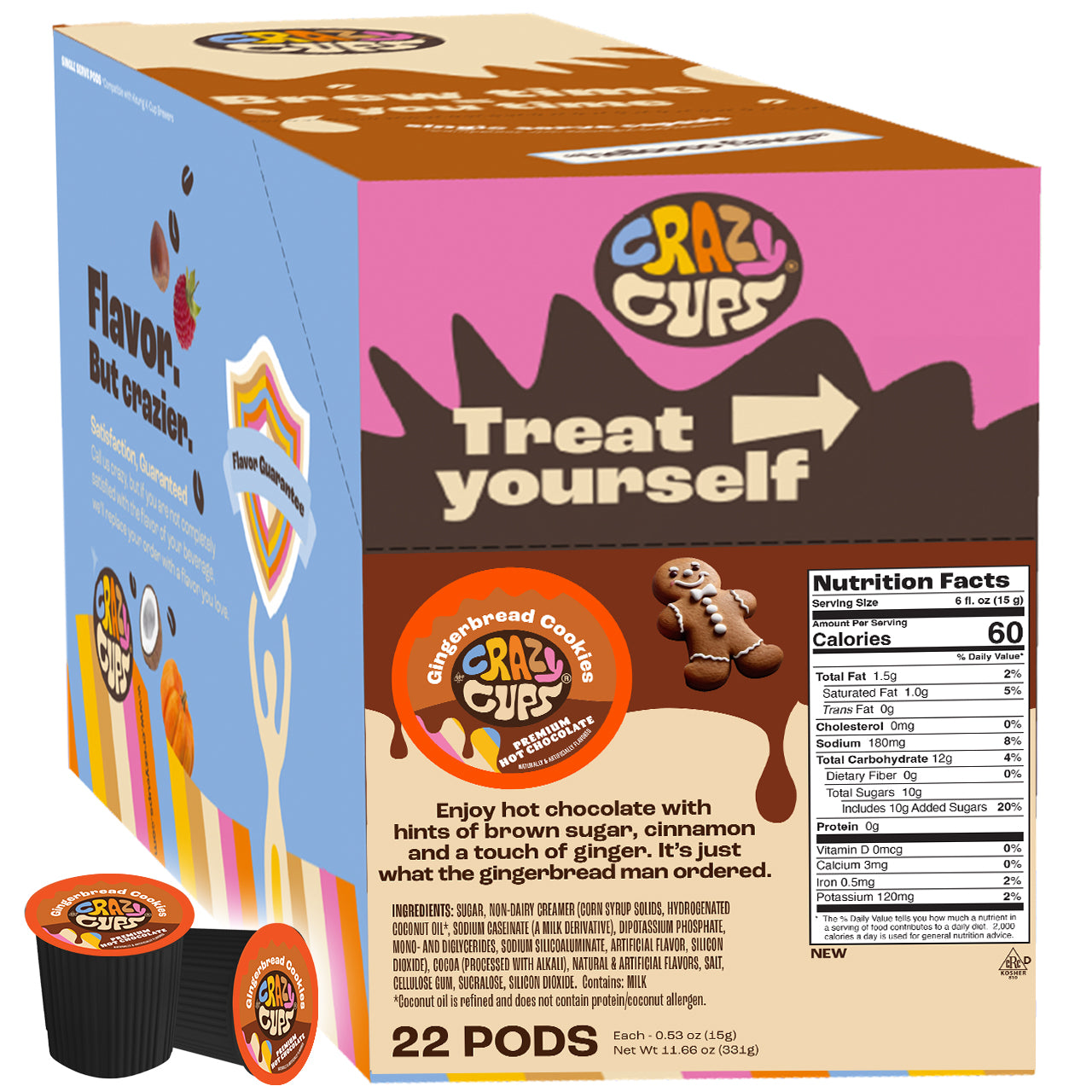 Gingerbread Cookies Hot Chocolate Pods – Crazy Cups