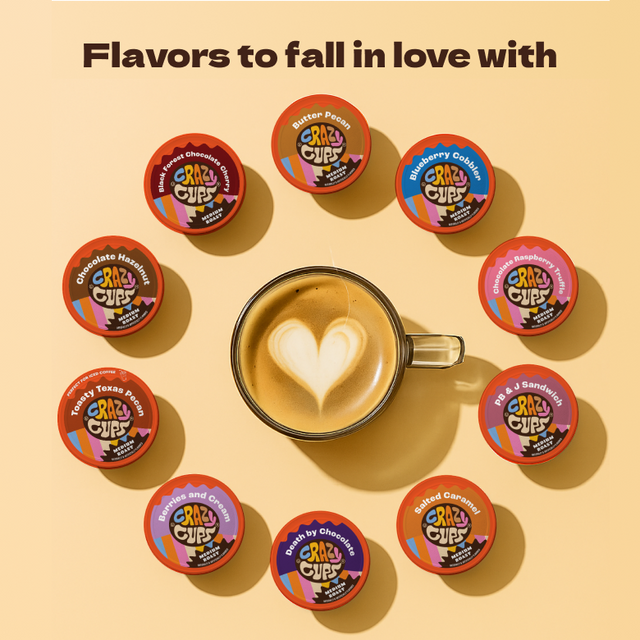 Best Sellers Flavored Coffee Pods Variety Pack – Crazy Cups