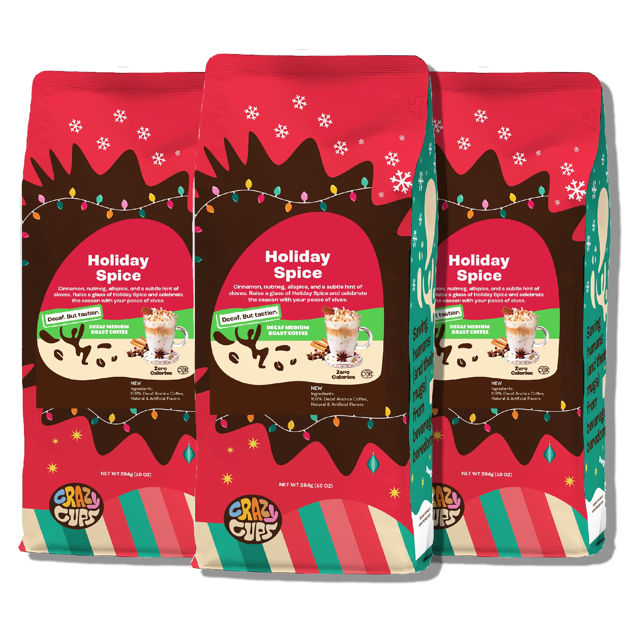 Decaf Holiday Spice Ground – Crazy Cups