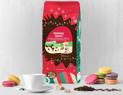 Decaf Holiday Flavored Ground Coffee Variety Pack by Crazy Cups