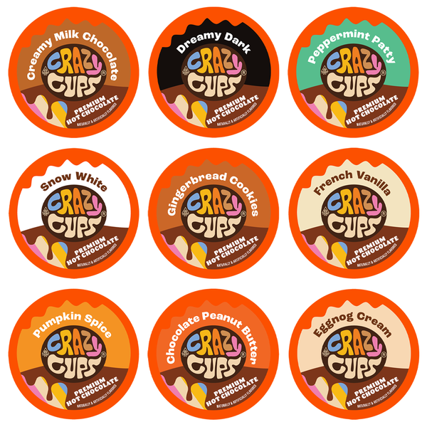 Crazy Cups Hot Chocolate Variety Pack Samplers | Crazy Cups