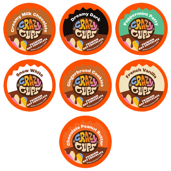 Crazy Cups Hot Chocolate Variety Pack Samplers | Crazy Cups