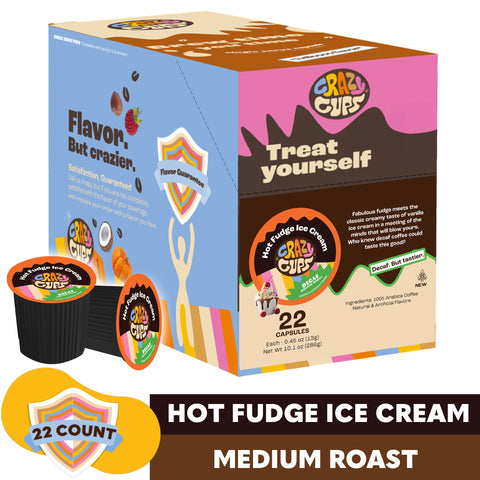 Decaf Hot Fudge Ice Cream Flavored Coffee Pods