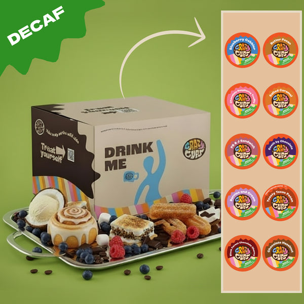 Decaf Best Sellers Flavored Coffee Variety Pack – Crazy Cups