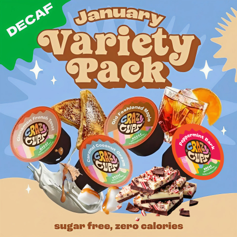 Decaf Monthly Curated Flavored Coffee Pod Variety Pack
