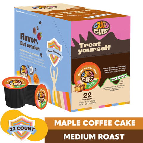 Decaf Maple Coffee Cake Flavored Coffee Pods