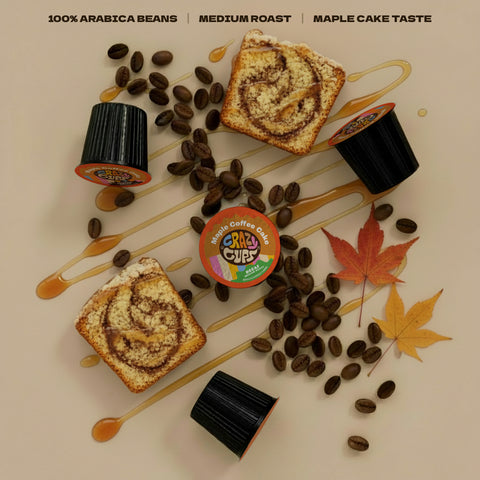 Decaf Maple Coffee Cake Flavored Coffee Pods