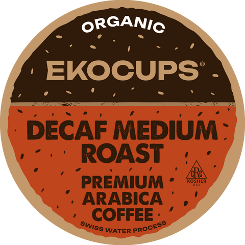 Decaf Medium Roast Organic Fair Trade Coffee Pods