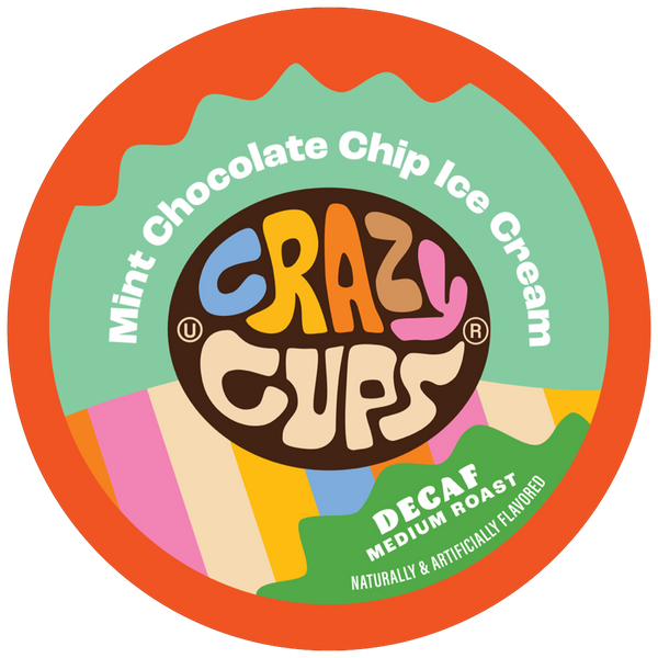 Decaf Mint Chocolate Chip Ice Cream Coffee Pods – Crazy Cups