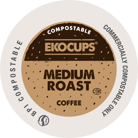 EkoCups Medium Roast Compostable Coffee Pods