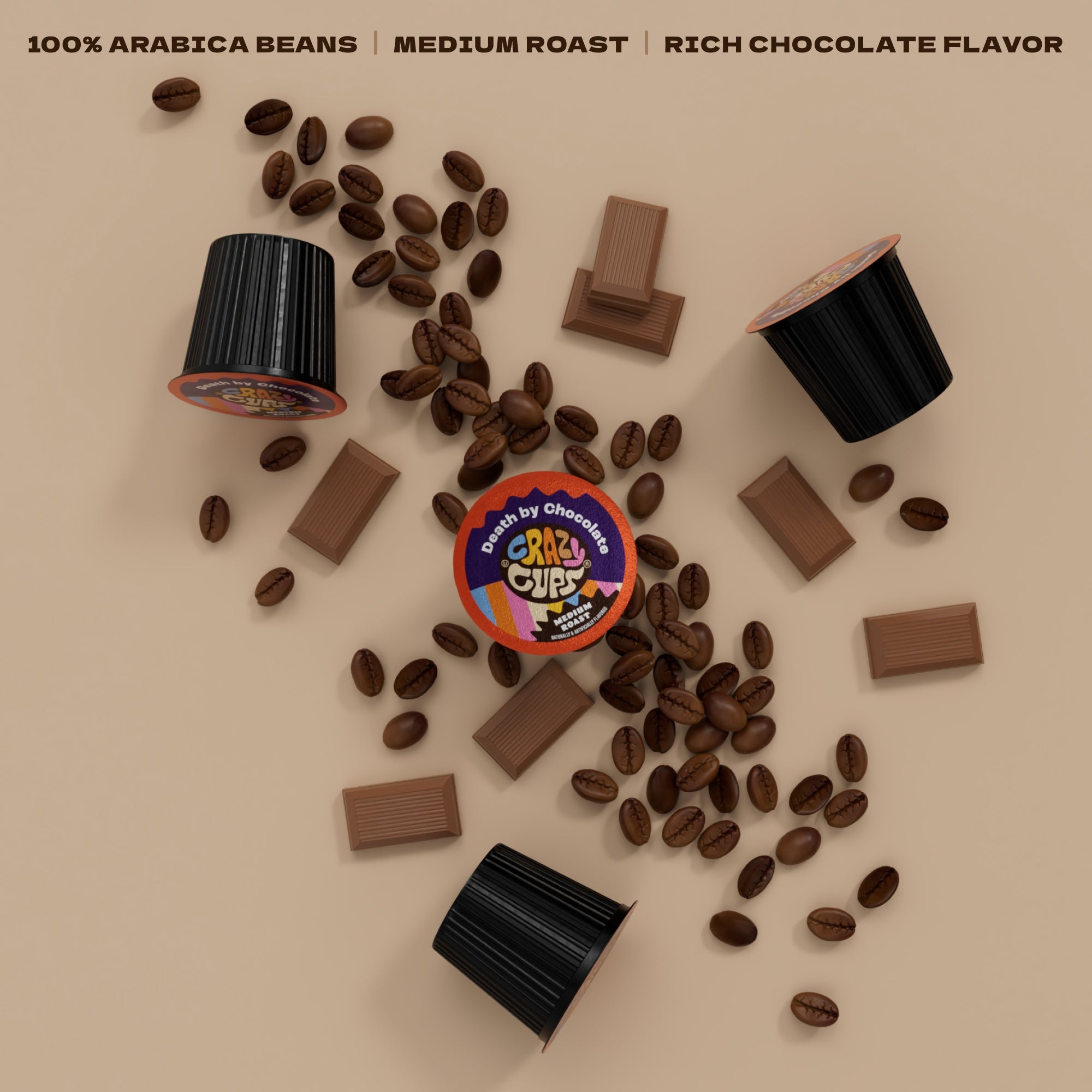 Death By Chocolate Flavored Coffee Pods | Crazy Cups