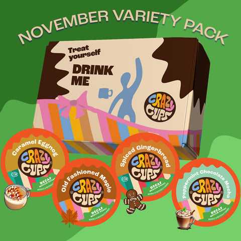 Decaf Curated Seasonal Flavored Coffee Pod Sampler Pack