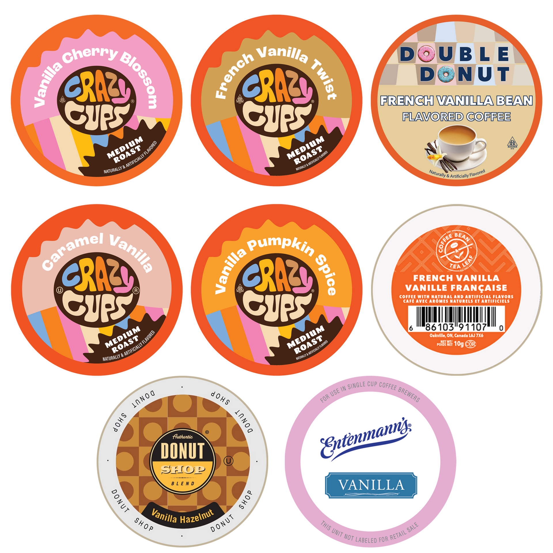Perfect Samplers Vanilla Flavored Coffee Pods Variety Pack – Crazy