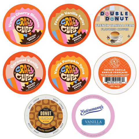 Perfect Samplers Vanilla Flavored Coffee Pods Variety Pack – Crazy