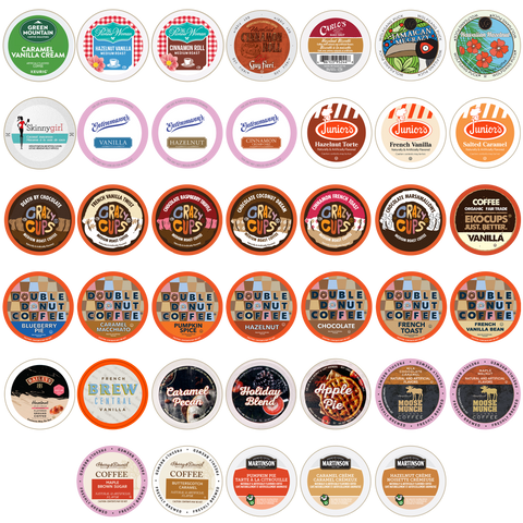 Best Sellers Flavored Coffee Pods Sampler Pack Crazy Cups