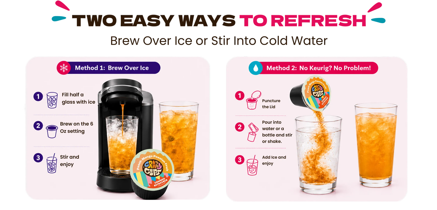Brew over ice instructions