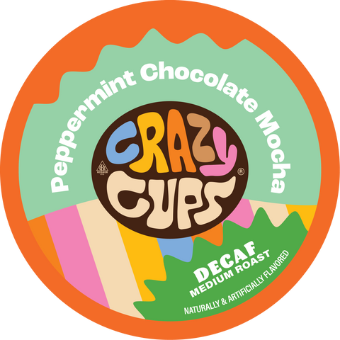 Decaf Peppermint Chocolate Mocha Flavored Coffee Pods