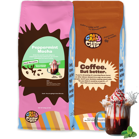 Decaf Peppermint Mocha Flavored Ground Coffee