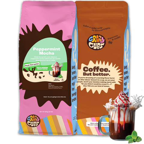 Decaf Peppermint Mocha Flavored Ground Coffee
