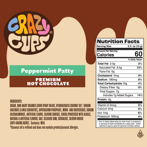 Peppermint Patty Flavored Premium Hot Chocolate Pods