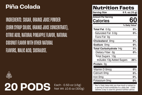 Pina Colada Summer Refresher Pods