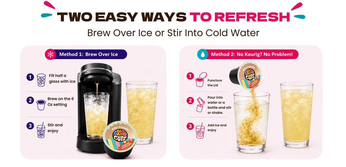 Brew over ice instructions