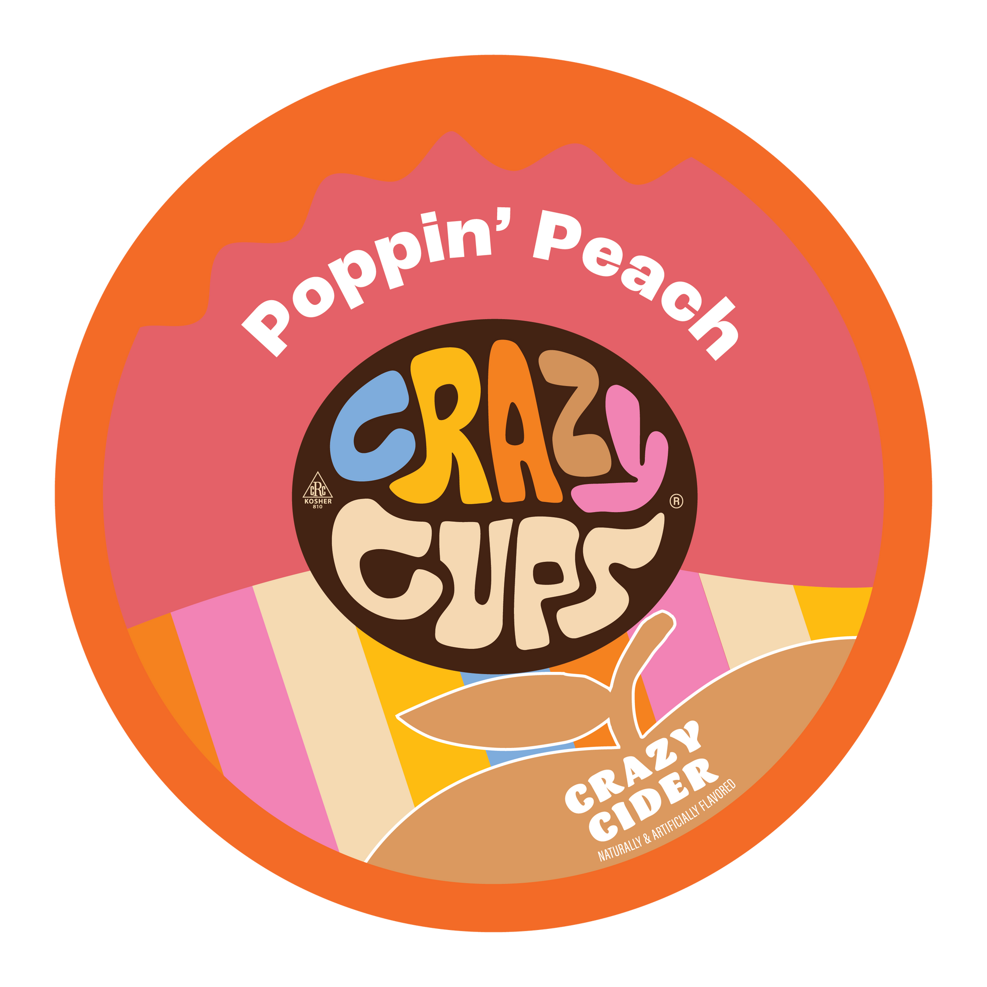 Poppin Peach Cider Pods – Crazy Cups